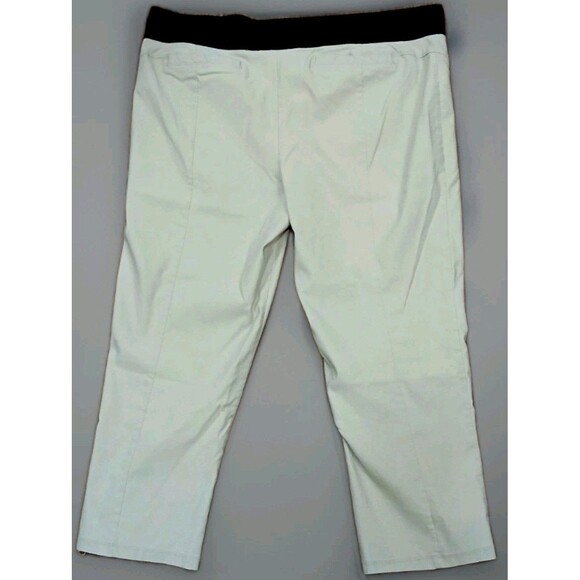 Simply Vera Vera Wang Women’s XL Cropped Pants Pull-On Khaki Stretch Comfort EUC - Picture 4 of 8